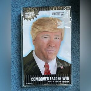 New Men’s Combover Leader Wig Halloween Costume Trump President blonde hair